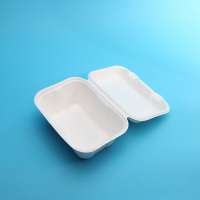 Eco Friendly Clamshell 3 Compartmenr Eco Friendly Takeaway Lunch Box Disposable