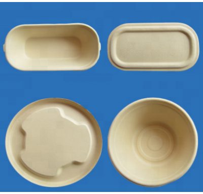 unbleached biodegradable compostable eco disposable sugarcane bagasse bamboo pulp container