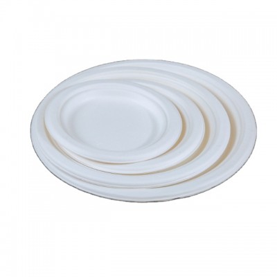 Bio-smart 100% Biodegradable 9'' paper breakfast plate